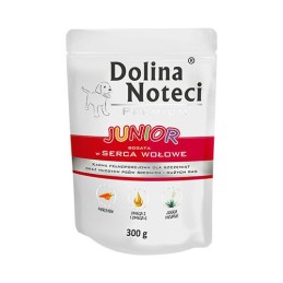 Dolina Noteci Premium JUNIOR bogata w serca wołowe saszetka 300 g