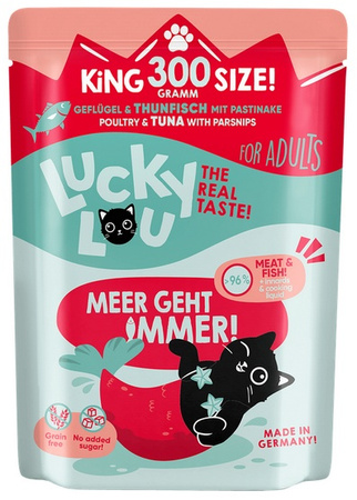 Lucky Lou Lifestage Adult Drób i tuńczyk saszetka 300g