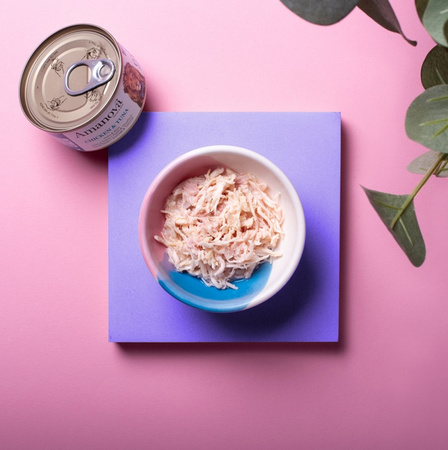 Amanova Cat Chicken & Tuna - kurczak i tuńczyk w bulionie puszka 70g [05]
