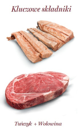 Amanova Cat Tuna & Beef - tuńczyk i wołowina w bulionie puszka 70g [16]