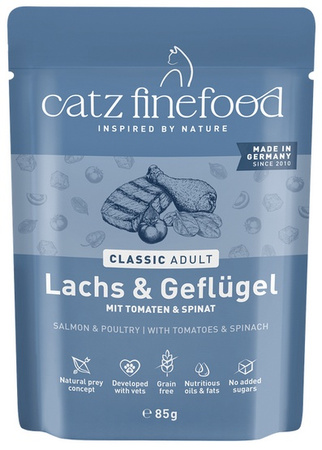 Catz Finefood Classic Łosoś i drób (N.05) saszetka 85g