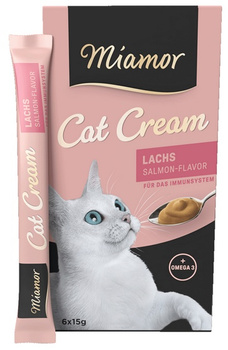 Miamor Cat Cream Łosoś 6x15g