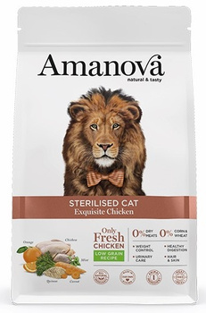 Amanova Cat Sterilised Exquisite Chicken - kurczak 1,5kg