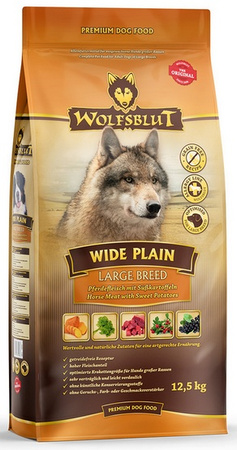 Wolfsblut Dog Wide Plain Large Breed - konina i bataty 2kg