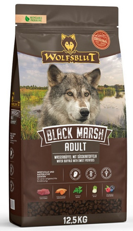 Wolfsblut Dog Black Marsh - bawół i dynia 12,5kg