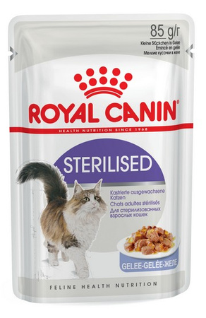 Royal Canin Sterilised w galaretce karma mokra dla kotów dorosłych, sterylizowanych saszetka 85g