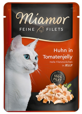 Miamor Feine Filets Kurczak & Galaretka pomidorowa saszetka 100g