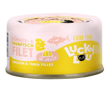 Lucky Lou Extrafood Tuńczyk i kurczak w galaretce puszka 70g