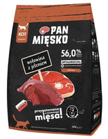 Pan Mięsko Karma sucha dla kota - wołowina i jeleń chrupki M 400g