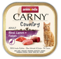 Animonda Carny Country Adult Wołowina, Jagnięcina i Bażant tacka 100g